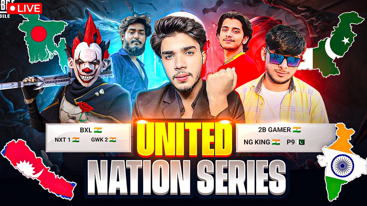 🥵UNITED NATION SERIES S-1🔥SUPER-6☠TOURNAMENT🏆DAY-5 FT- INDIA, PAK, BD, NEPAL - free fire live