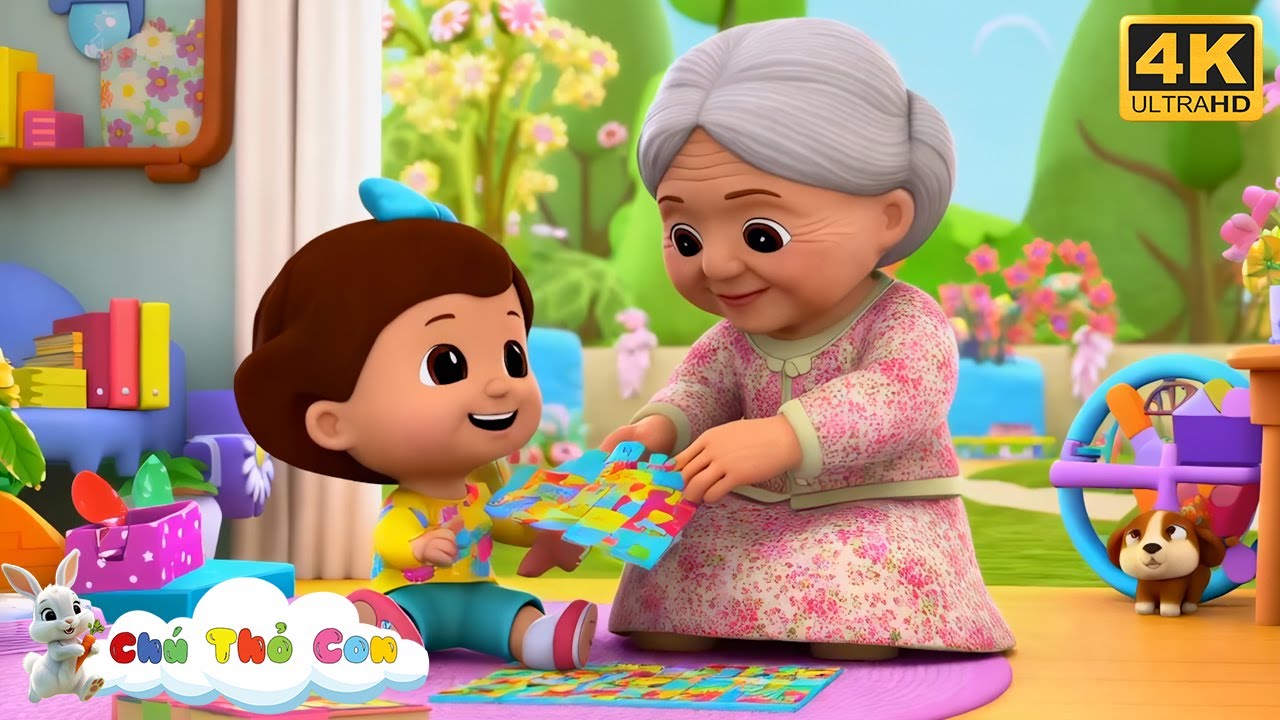 Ch&aacute;u Y&ecirc;u B&agrave; - Nhạc Thiếu Nhi Vui Nhộn - B&agrave; Ơi B&agrave; Ch&aacute;u Y&ecirc;u B&agrave; Lắm