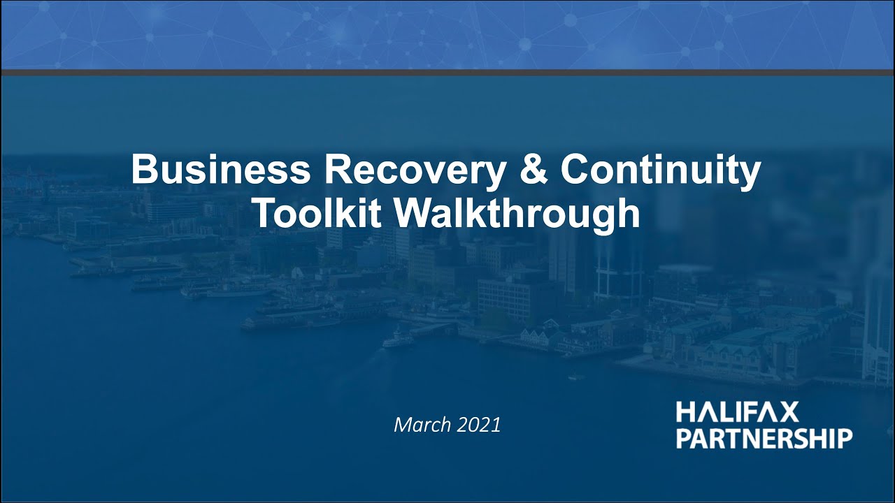 Session #3 - Business Recovery & Continuity Toolkit Walkthrough