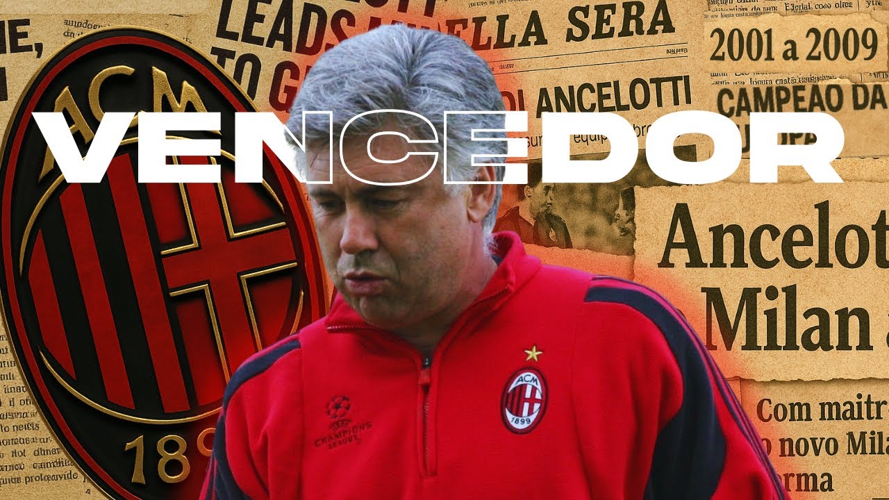 O PODEROSO MILAN DE CARLO ANCELOTTI🏆 | 2001 a 2009
