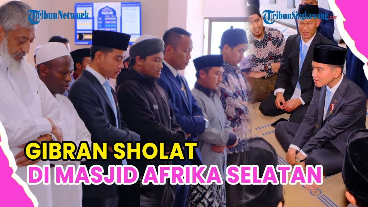 MOMEN GIBRAN SHOLAT DI MASJID AFRIKA SELATAN USAI KTT G20❗