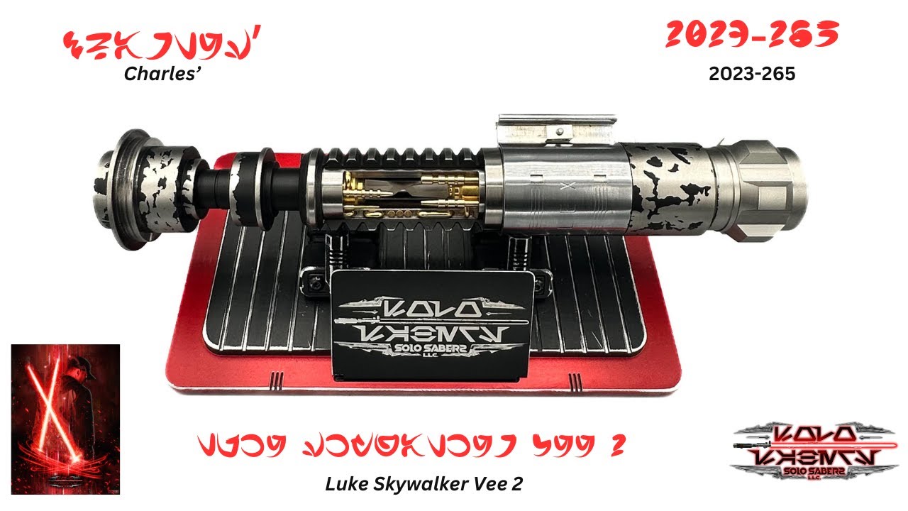 Charles' Shadowfoil/Korbanth Vee 2 Luke Skywalker Neopixel Lightsaber with Proffie v3