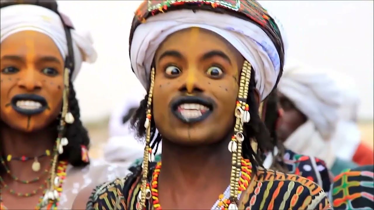 These African Men Wear makeup, Pop Out Their Eyeballs to Impress Women! | The Wodaabe Tribe