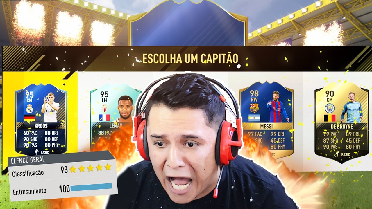 MITEI BUSCANDO O DRAFT PERFEITO!!!! WTF!?!?!! FIFA 17 FUT DRAFT