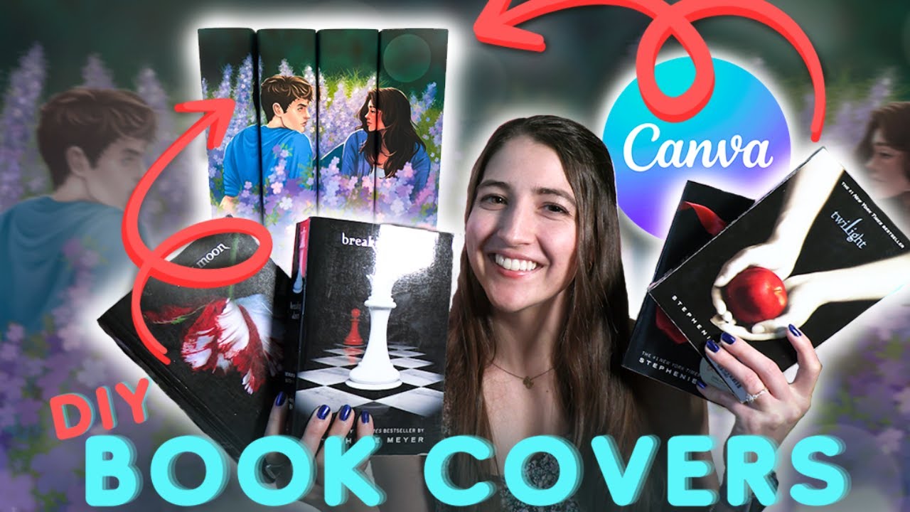 Easy Homemade Book Cover for Paperback and Hardcover on Canva | DIY Dust Jacket Tutorial