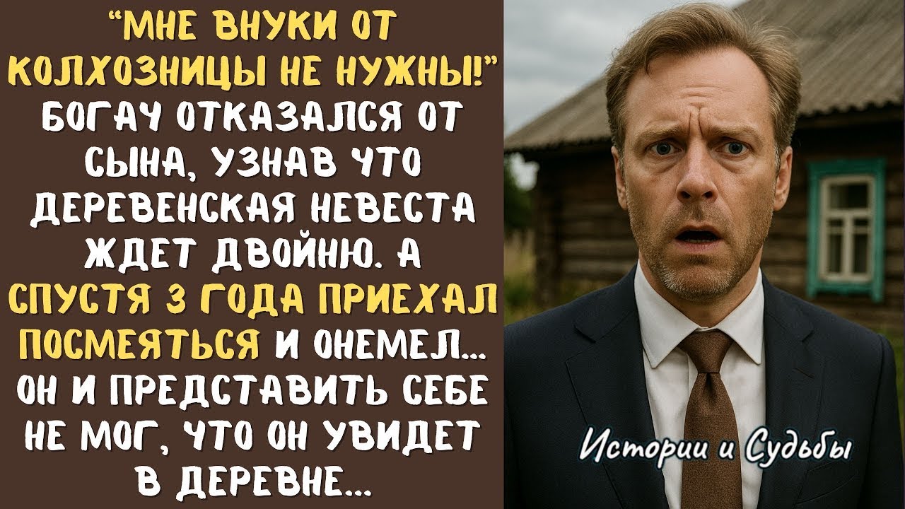 Мне внуки от колхозницы не нужны!" - богач отрёкся от сына, узнав о деревенской невесте...