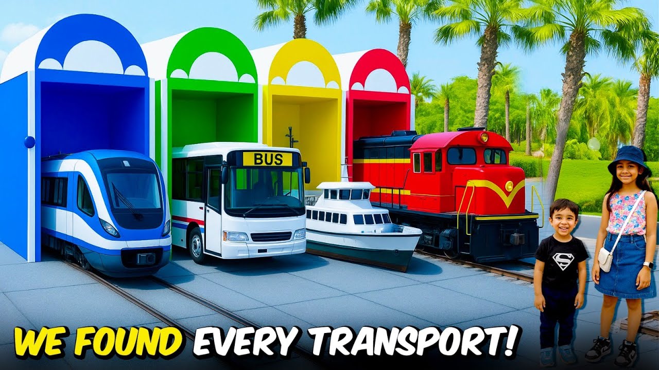 WE FOUND EVERY TRANSPORT 🚗 | Kids Learn Transport Names | Fun Learning Video for Kids