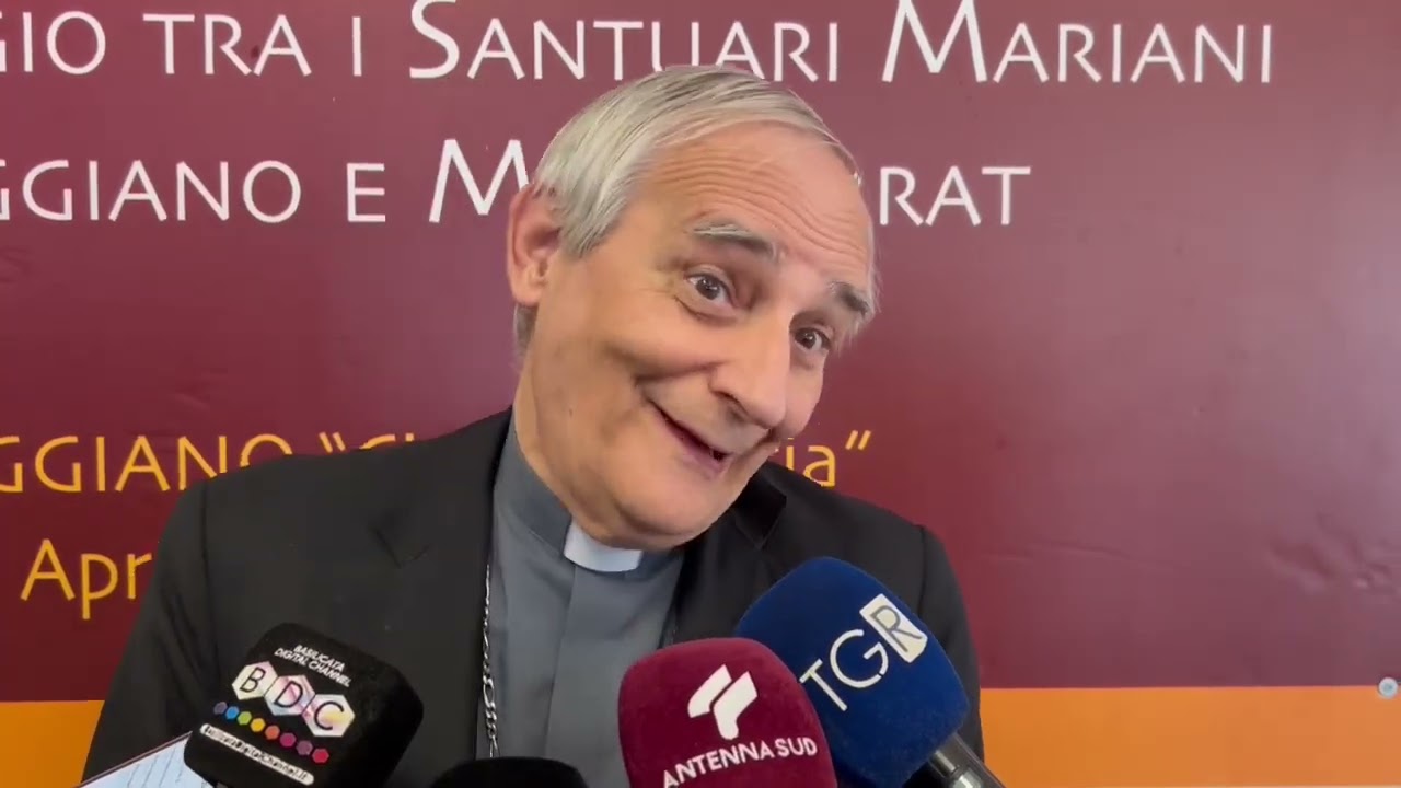 Il Cardinale Zuppi a Viggiano per la festa della Madonna Nera incontra i giornalisti