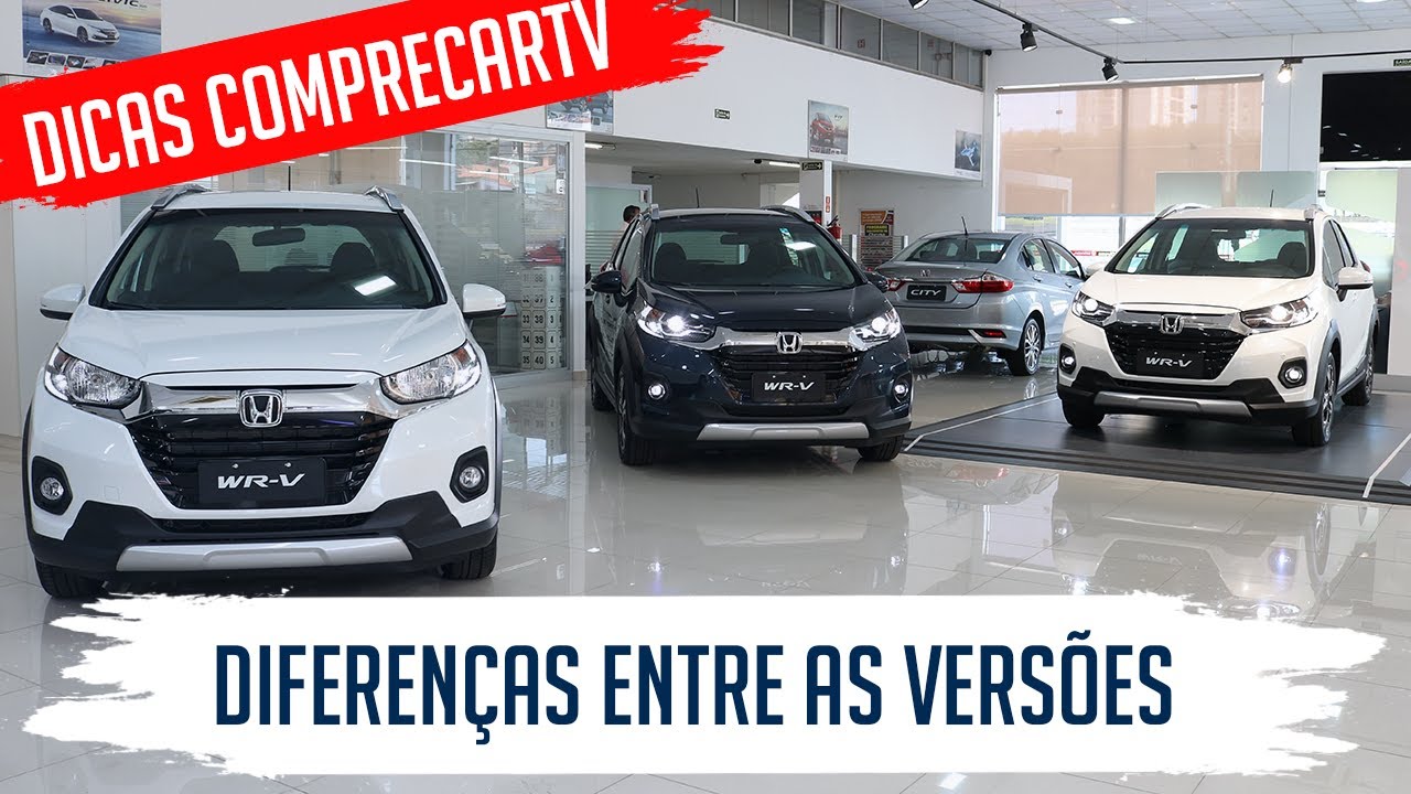 Honda WR-V 2021 - Diferenças entre as versões LX, EX e EXL