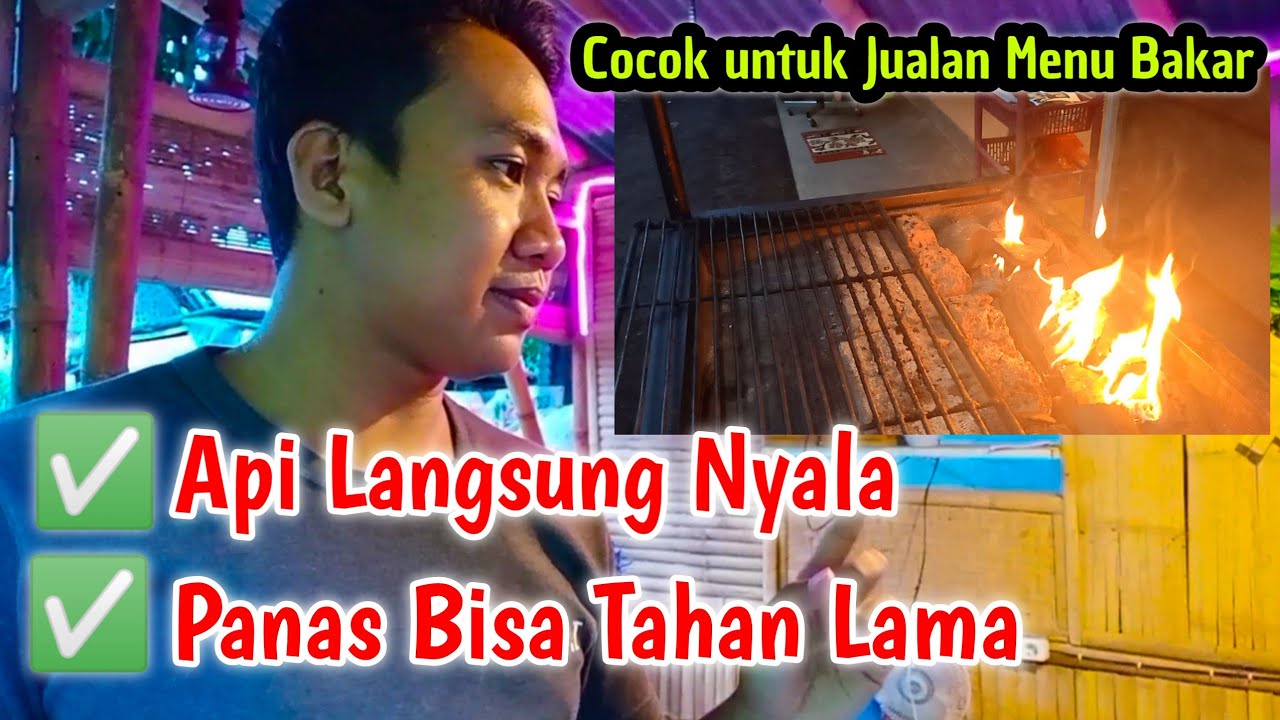 menyalakan arang dengan cepat hitungan detik api langsung nyala