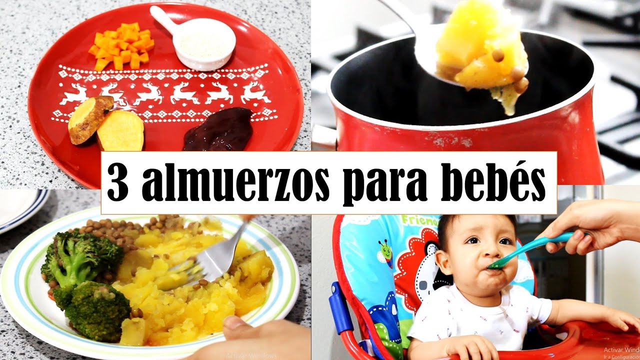 3 almuerzos saludables para bebés a partir de los 7 meses | PASO A PASO