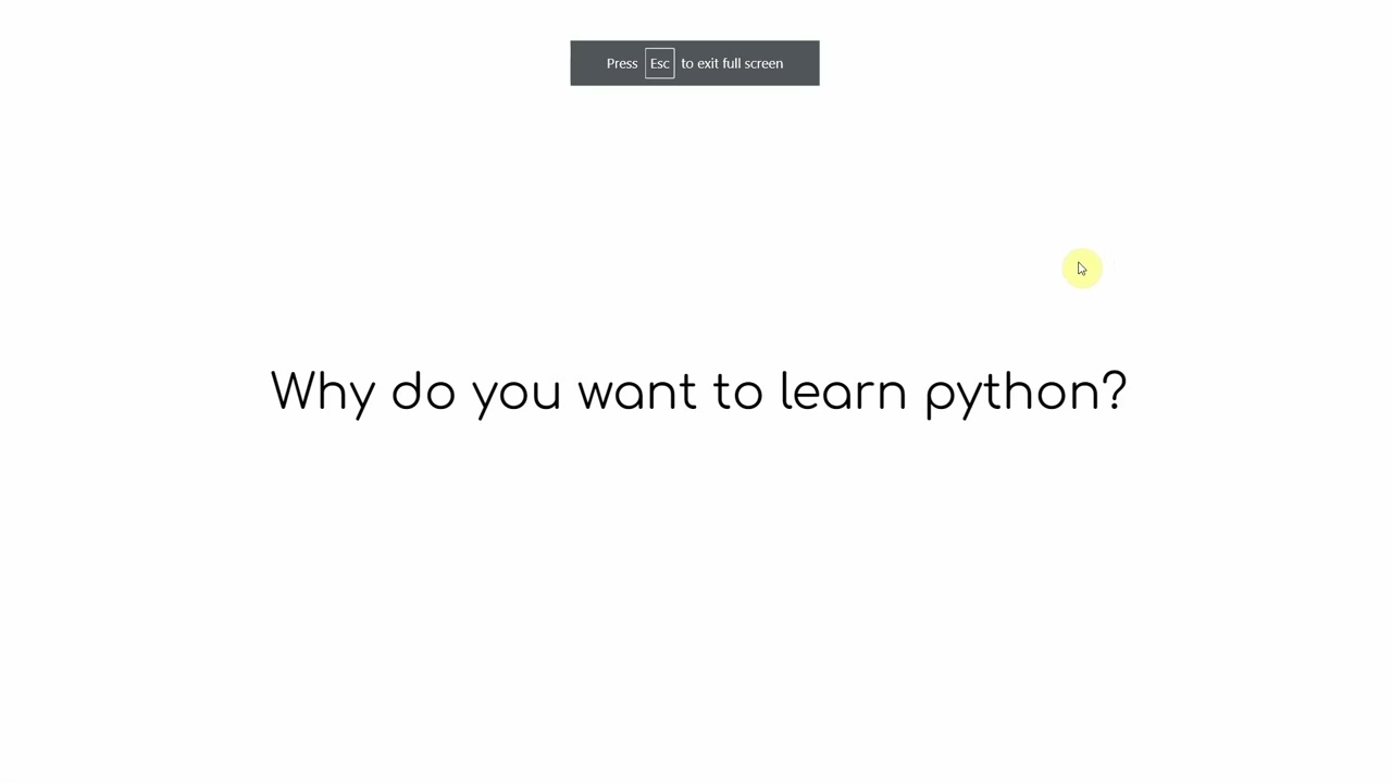 Python walk through