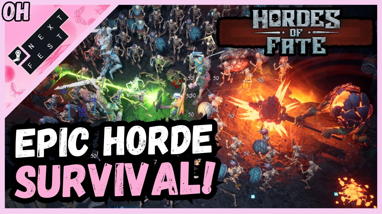 An EPIC Horde Survival Roguelike! Hordes OF Fate! #steamnextfest