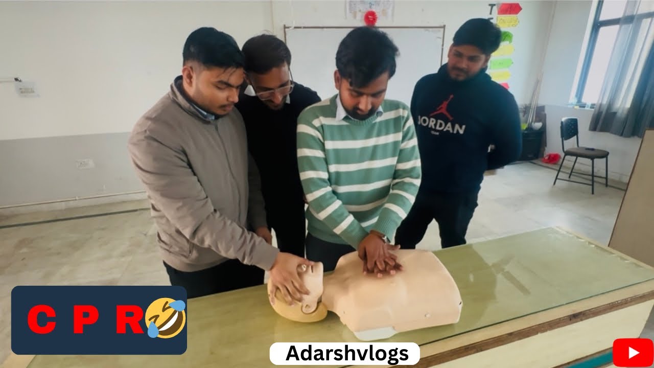 CPR de rhe😂#viral #funny #comedyvideos #adarshvlogs #students 