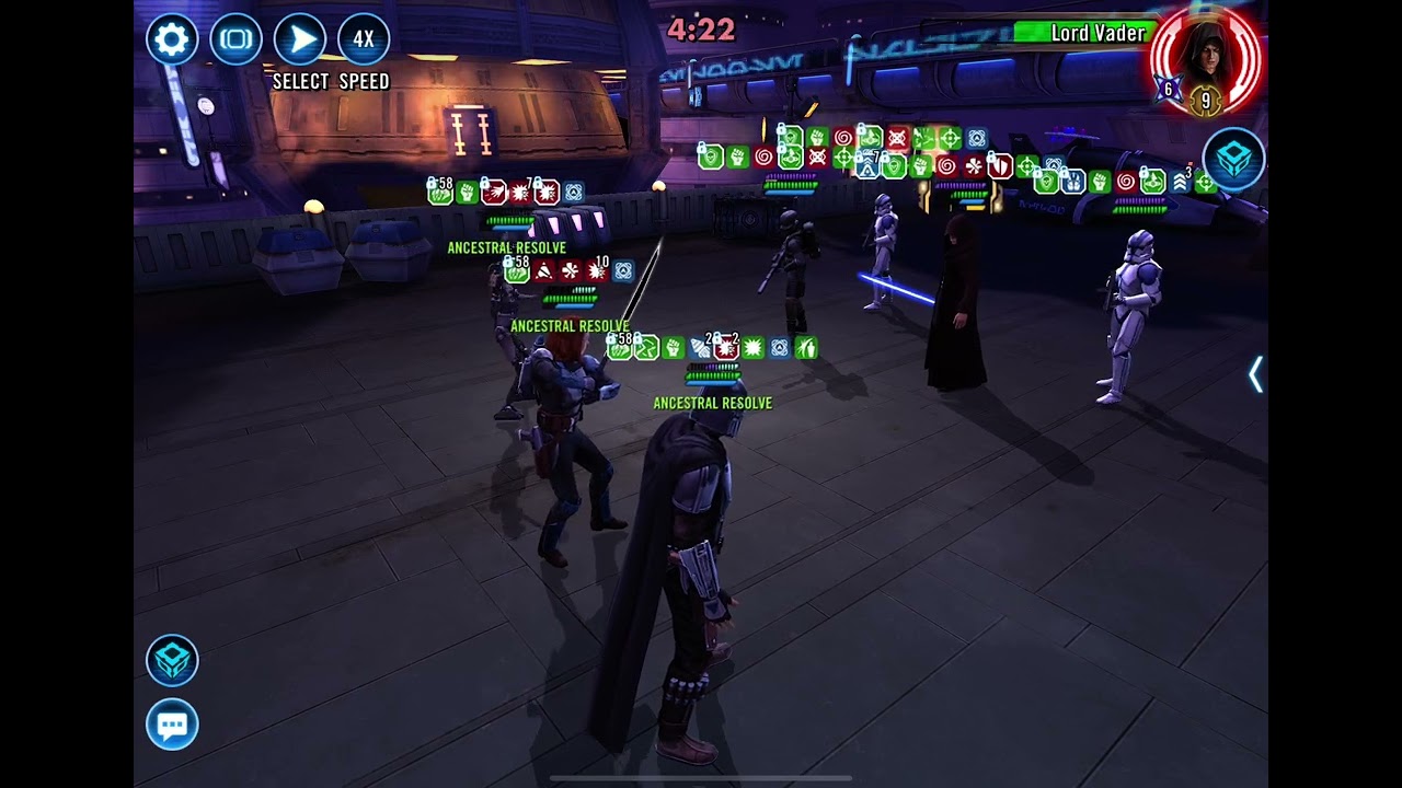 Grand Arena 3v3 - Bo-Katan (Mand'alor) vs Lord Vader
