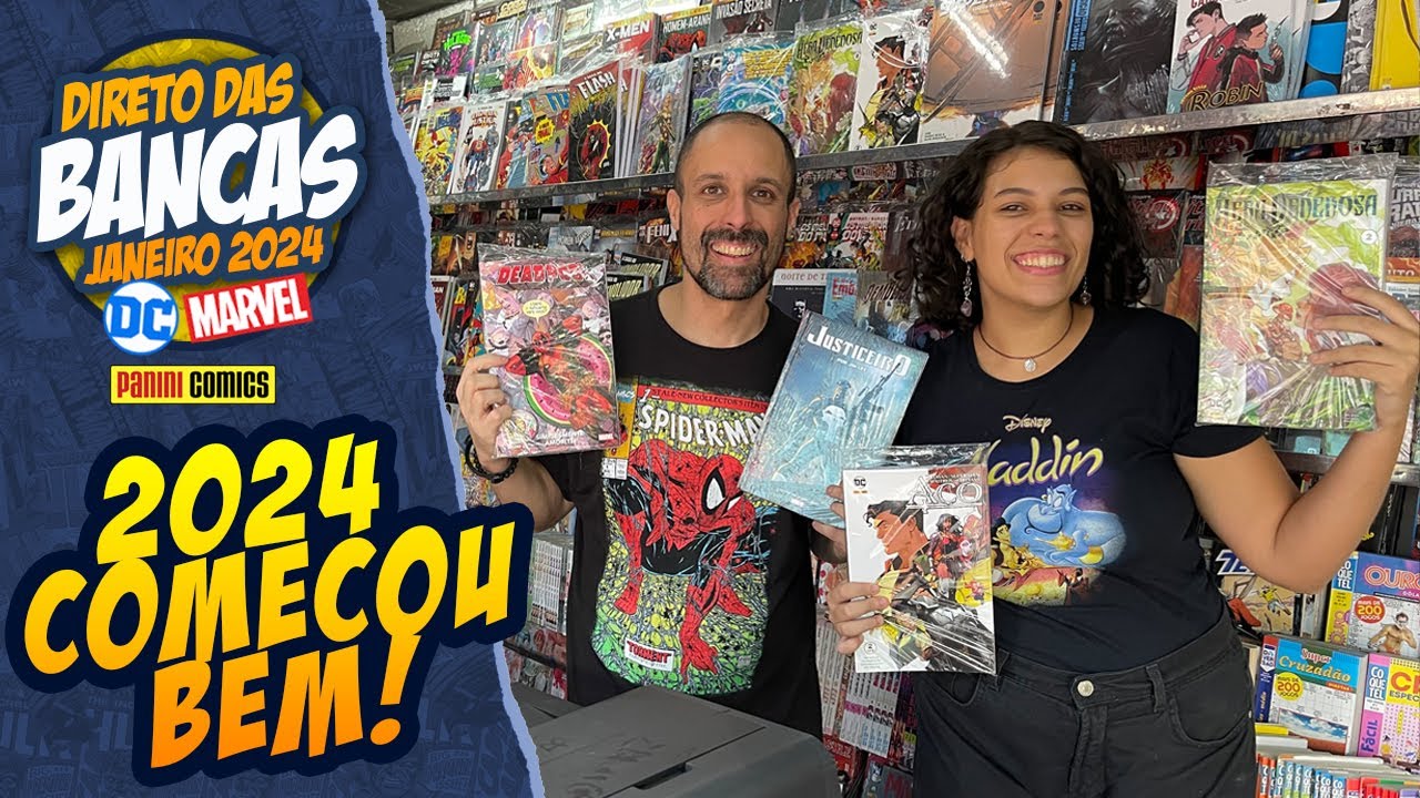 Direto das Bancas Janeiro 2024 - Lançamentos Quadrinhos Marvel, DC e Mangás​ @Panini Brasil