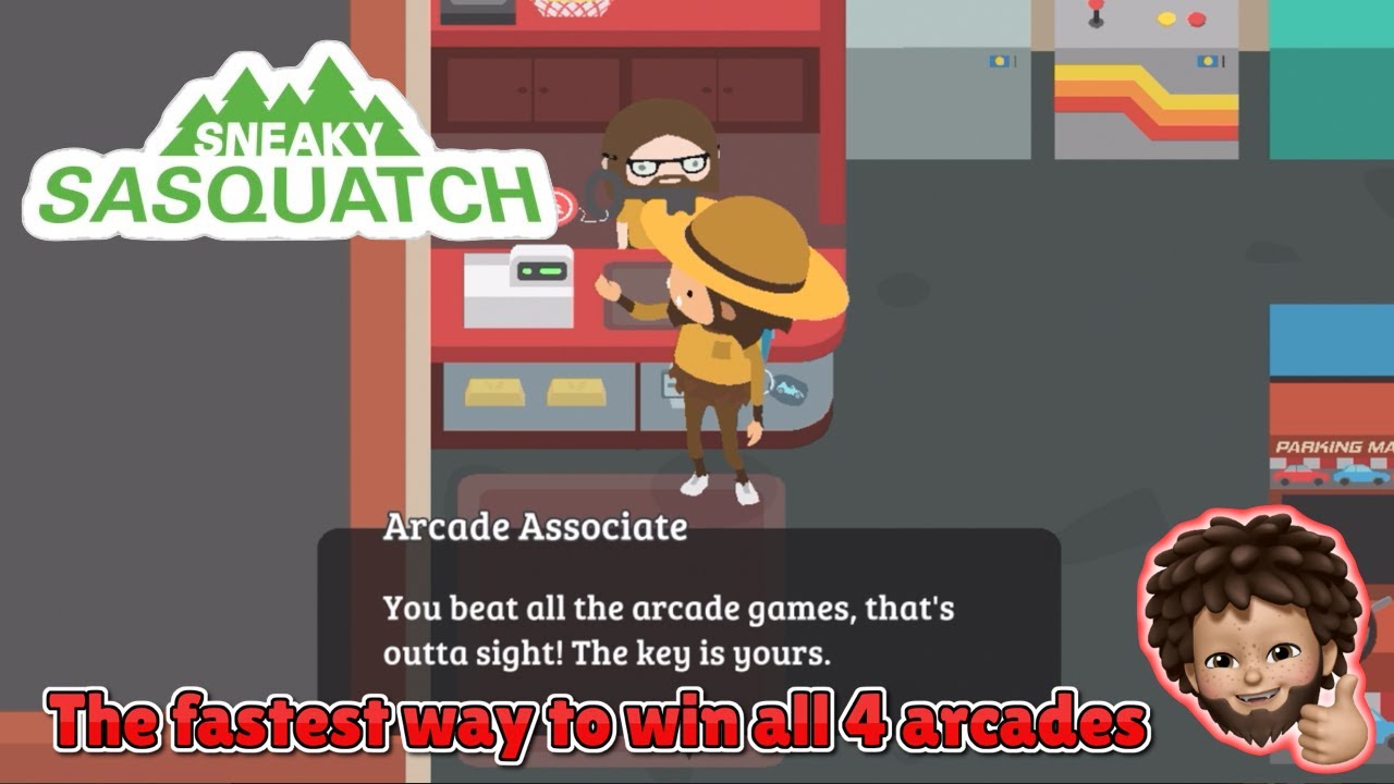 Sneaky Sasquatch — самый быстрый способ выиграть во всех 4 аркадных автоматах. Прохождение