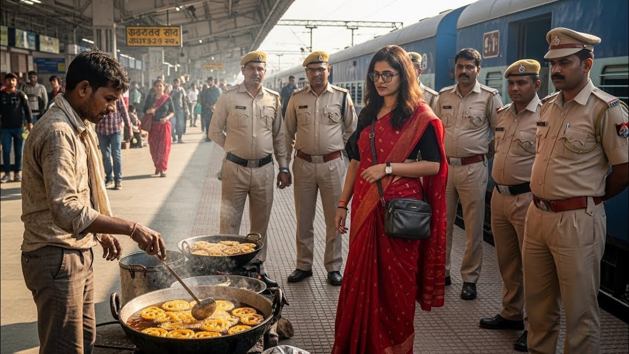 ८ वर्षांनी,जेव्हा पत्नी आयपीएस अधिकारी बनुन परतली,तेव्हा पती रेल्वे स्टेशनवर जिलेबी बनवताना आढळला 