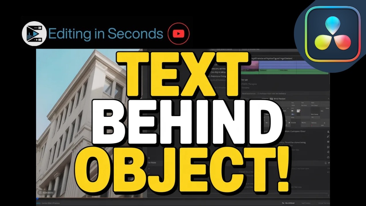 How to Put Text Behind an Object in DaVinci Resolve | DaVinci Resolve Tutorial
