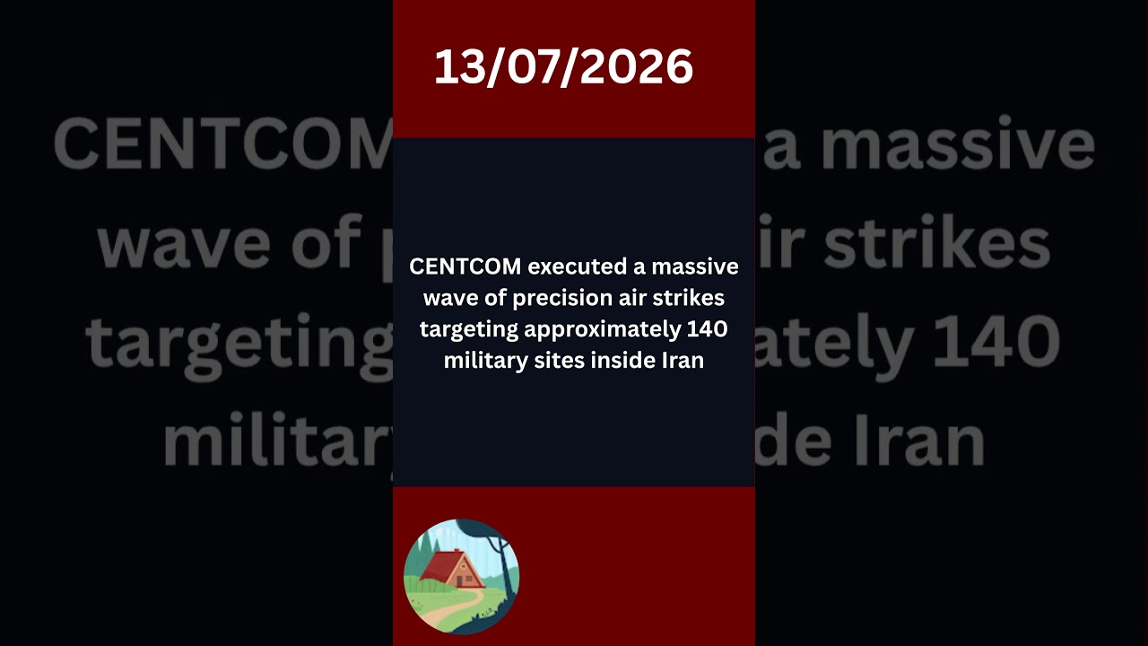 CENTCOM executed  precision air strikes targeting approximately 140 military sites inside Iran
