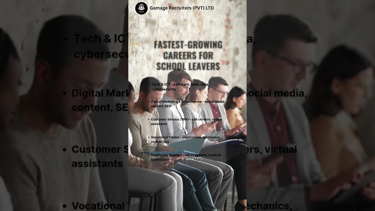 Fastest Growing Careers for School Leavers | Your Future Starts Here