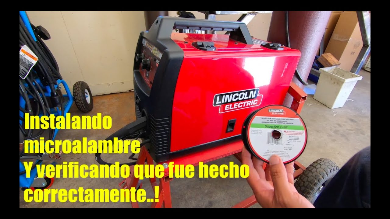 Como instalar microalambre a LINCOLN ELECTRIC 140HD