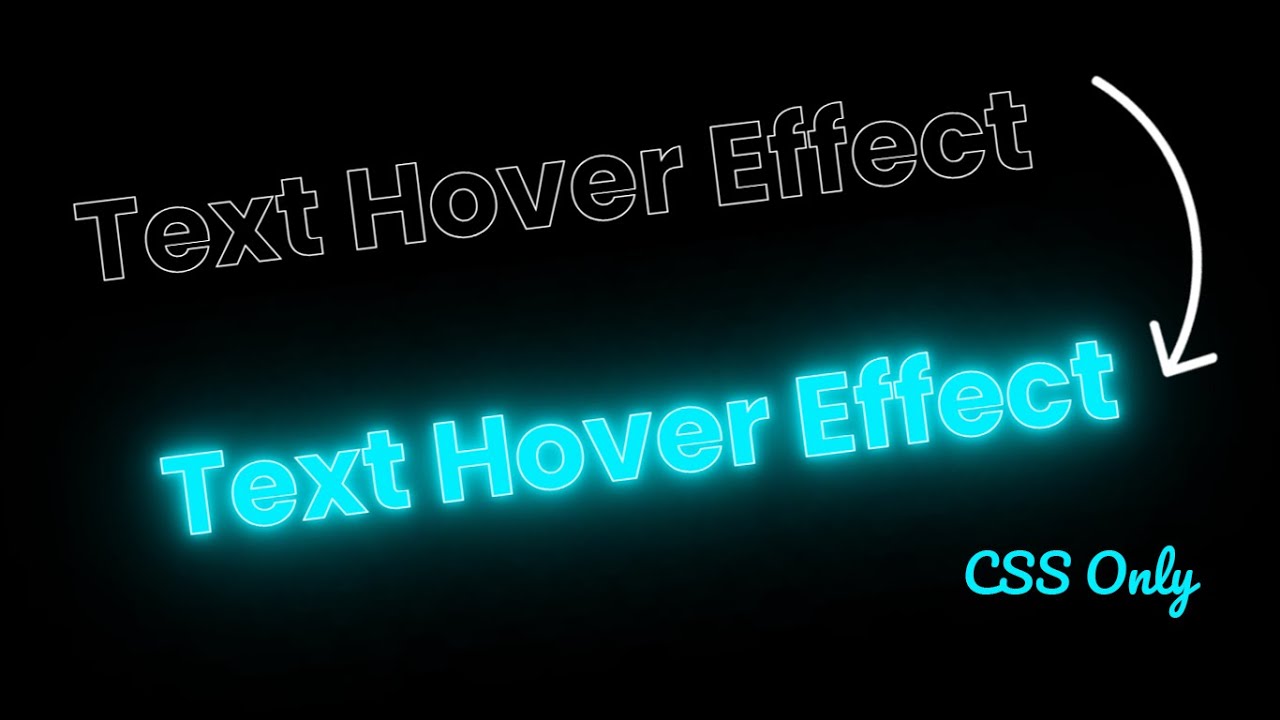 CSS Text Hover Animation Effects