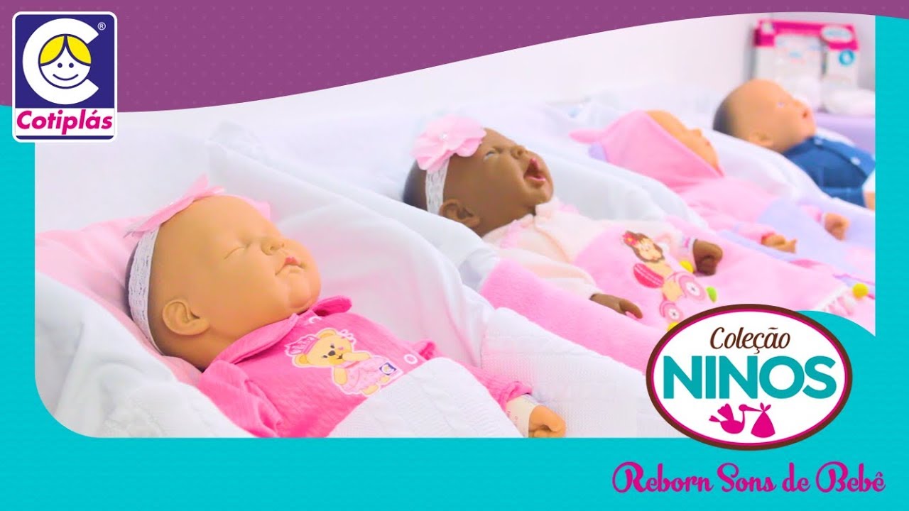 BEBÊS REBORN QUE FAZEM SONS DE VERDADE - Cotiplás
