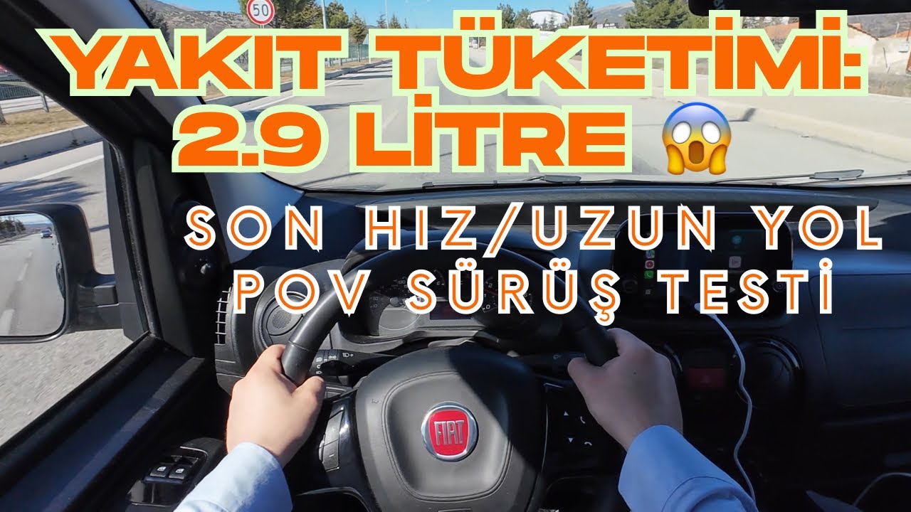 FİAT FİORİNO 1.3 MULTİJET YAKIT TÜKETİMİ+ TOP SPEED+ VİRAJ POV SÜRÜŞ TESTİ