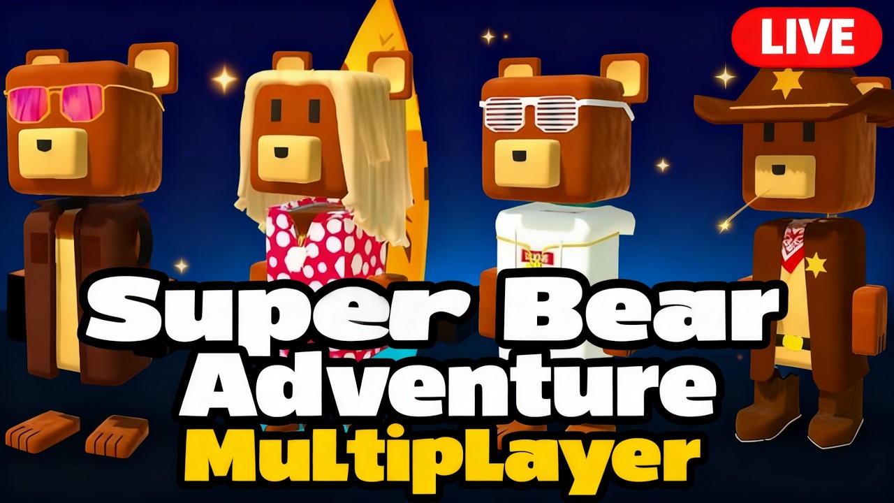 Let’s Go Mabar! Super Bear Adventure🐻 Multiplayer Fun!