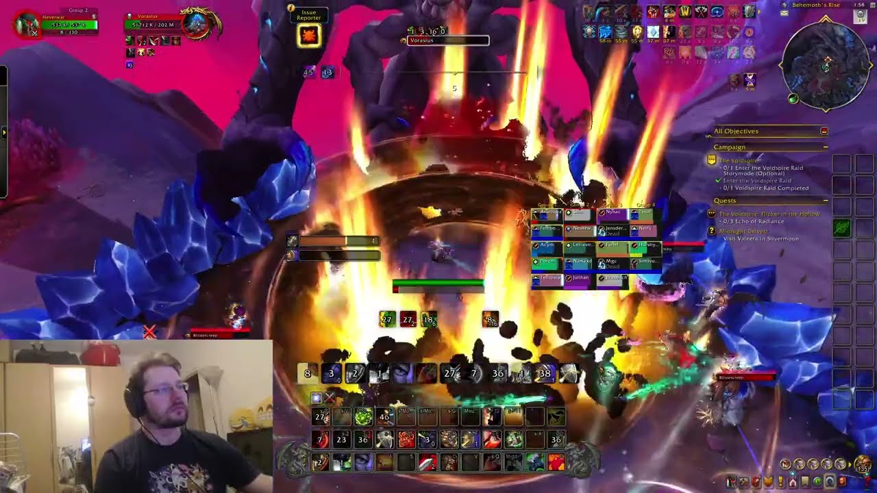Vorasius hc ptr best try(enrage) / The Voidspire / Prot Warri PoV