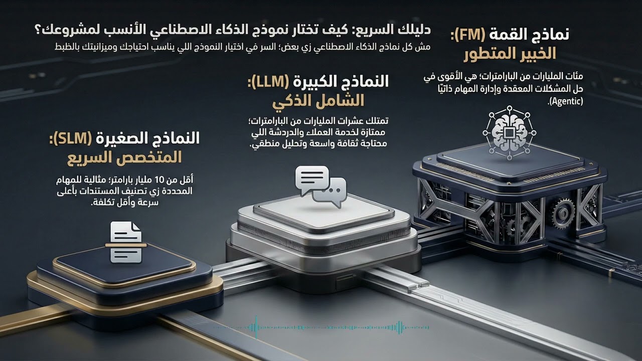 إزاي تختار بين LLM وSLM وFM