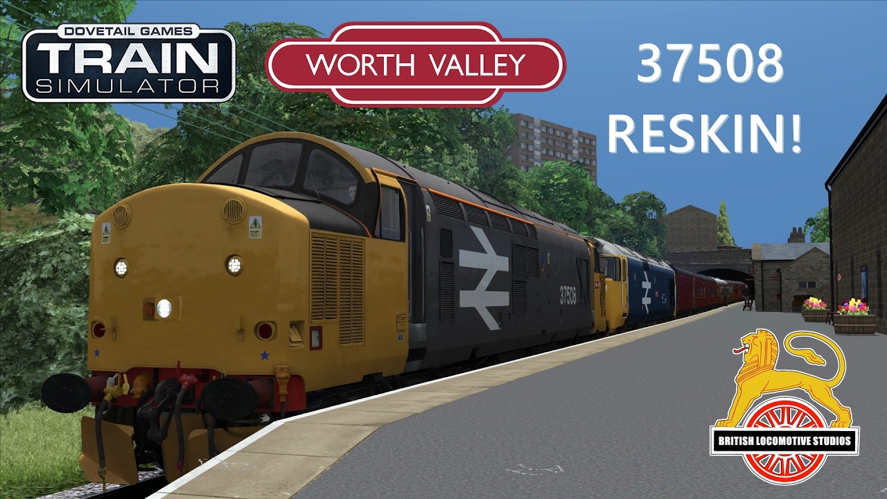 TS Classic - Class 37 37508 On The Worth Valley (37508 Reskin)