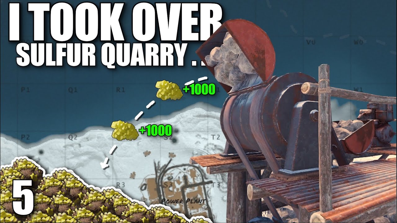 HOW I TOOK SULFUR QUARRY FROM A CLAN | Solo Rust