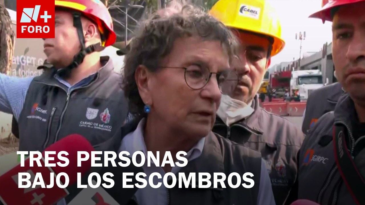 Trabajadores quedan atrapados tras derrumbe de edificio en San Antonio Abad