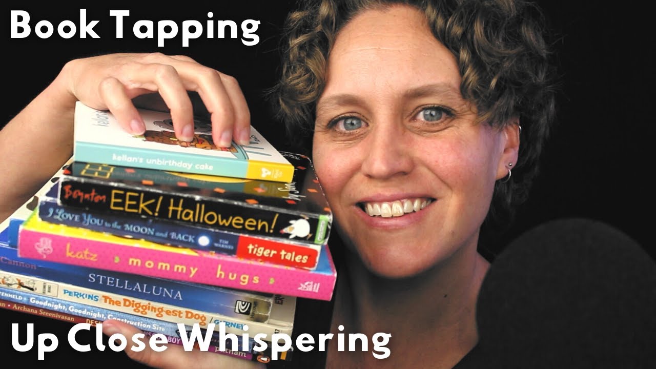 ASMR Book Tapping & Up Close Whispering | Board Books & Hard Covers