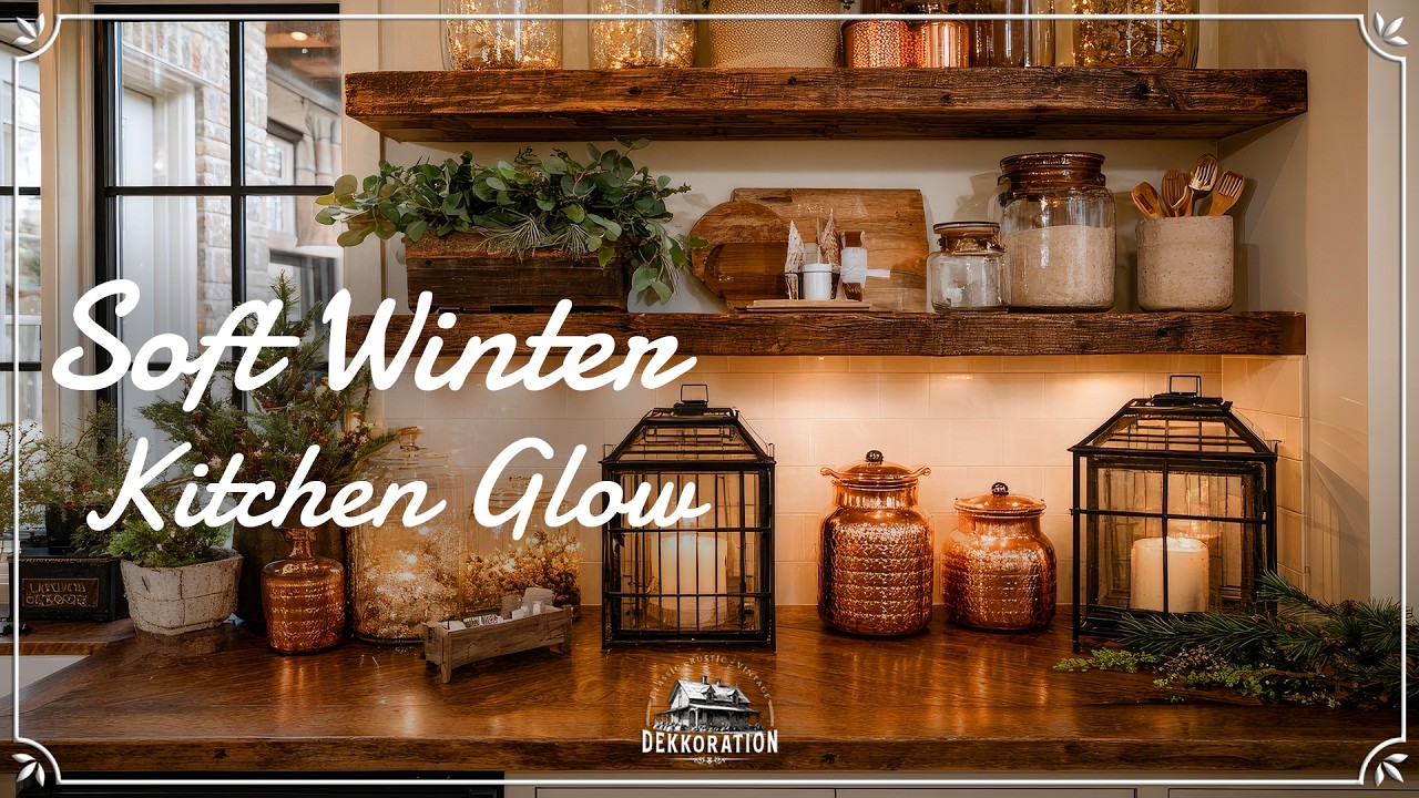 After Christmas Farmhouse Kitchen Styling Inspired by Joanna Gaines 🌿❄️