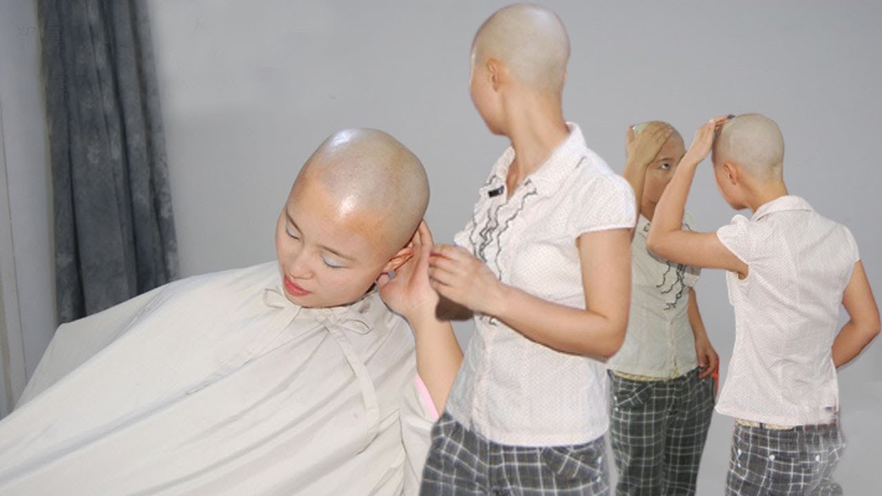 時尚小姐姐的個性髮型 天生酷愛超短髮 讓理髮師給自己理了光頭滷蛋