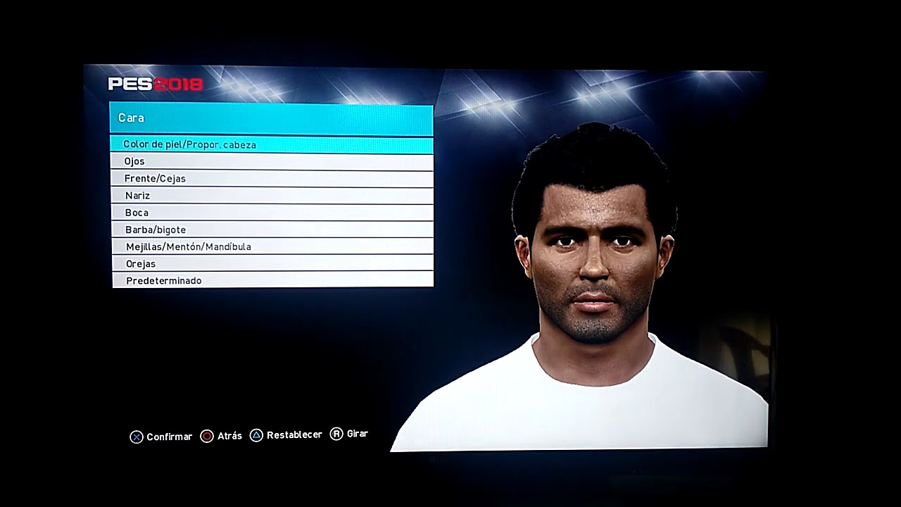 Face Romario PES 2018 ps3-ps4