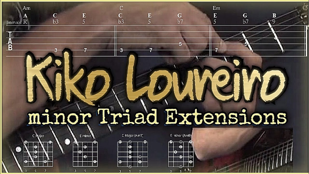 Kiko Loureiro Guitar Lesson | minor Triad Extensions + 7th & 9th