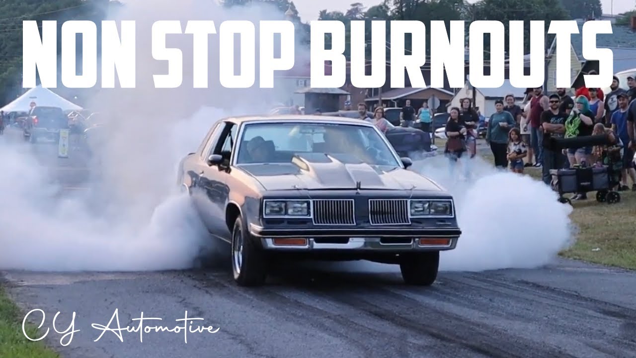 Non Stop Burnouts After Car Show!