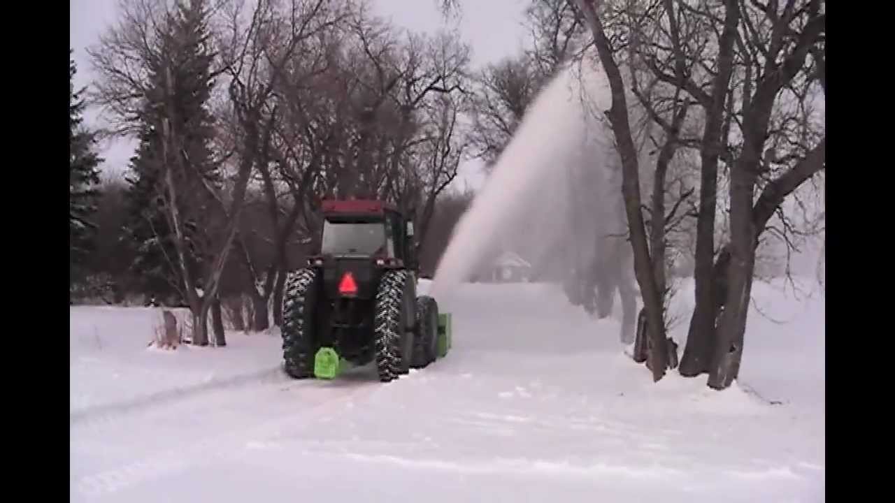 Schulte RDX102 with FM300 Front Mount Snow Blower