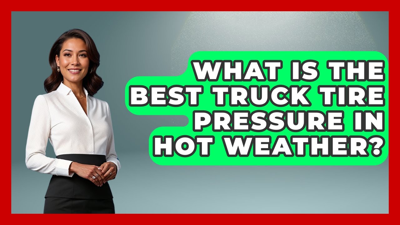 What Is The Best Truck Tire Pressure In Hot Weather? - Big Truck Lovers