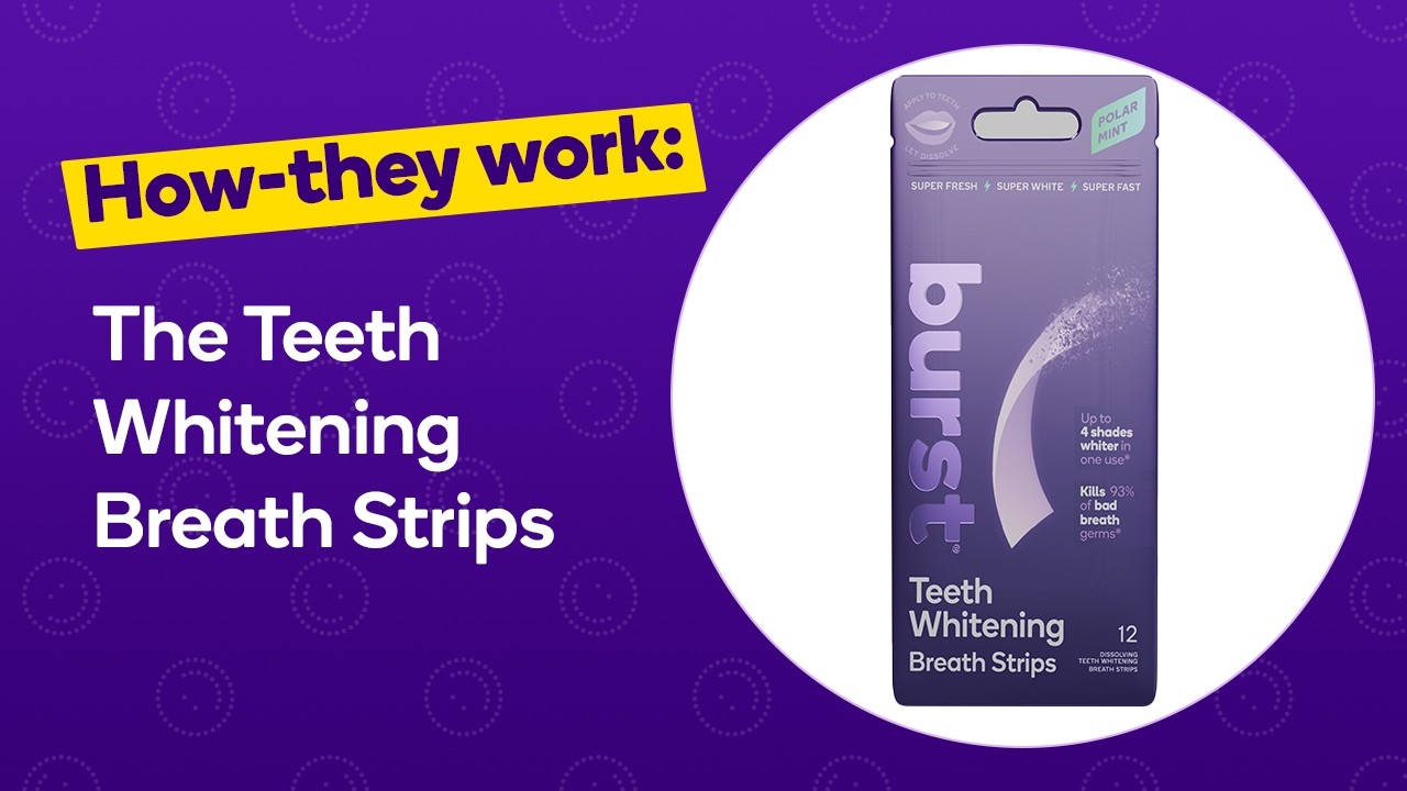 How The BURST Teeth Whitening Breath Strips Work (US version)