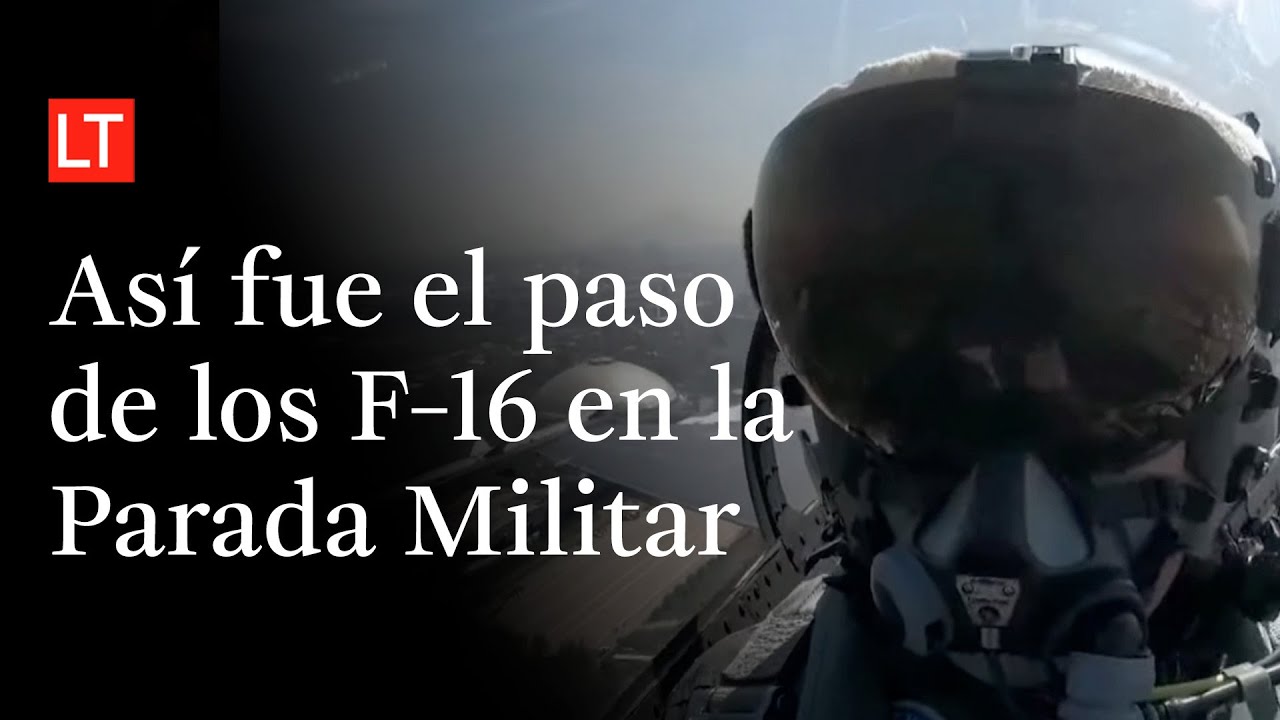 Parada Militar 2025: así fue el paso de los F-16 y el escalón aéreo de la Fuerza Aérea de Chile