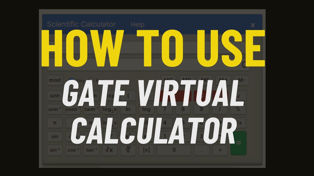 How to Use GATE Virtual Calculator for Exam: Full Tutorial #gatecalculator #gate #gateexam #gate2026