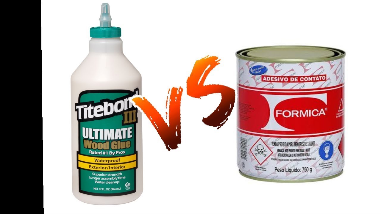 Teste de cola Titebond 3 X cola de contato