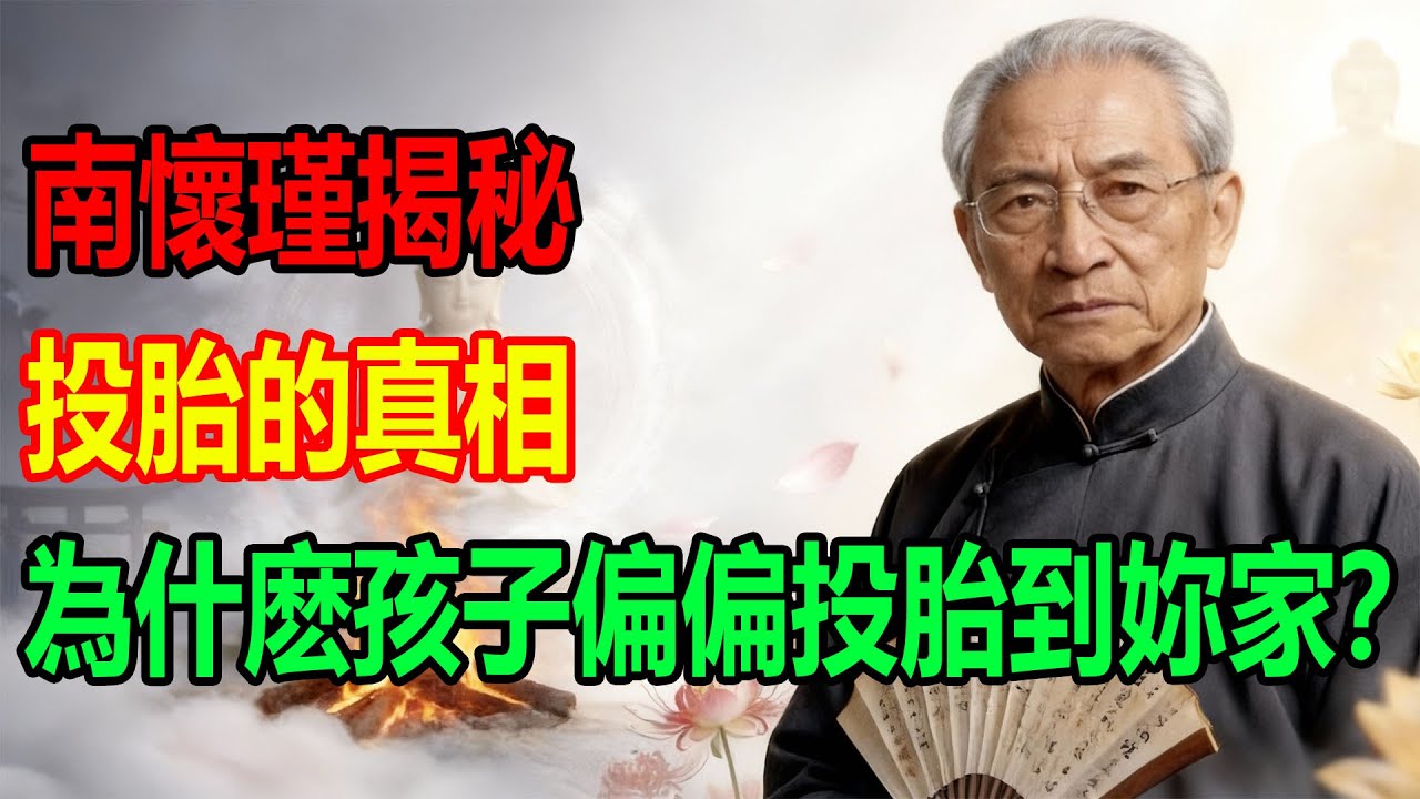 南懷瑾揭秘，投胎的真相，為什麽孩子偏偏投胎到妳家？