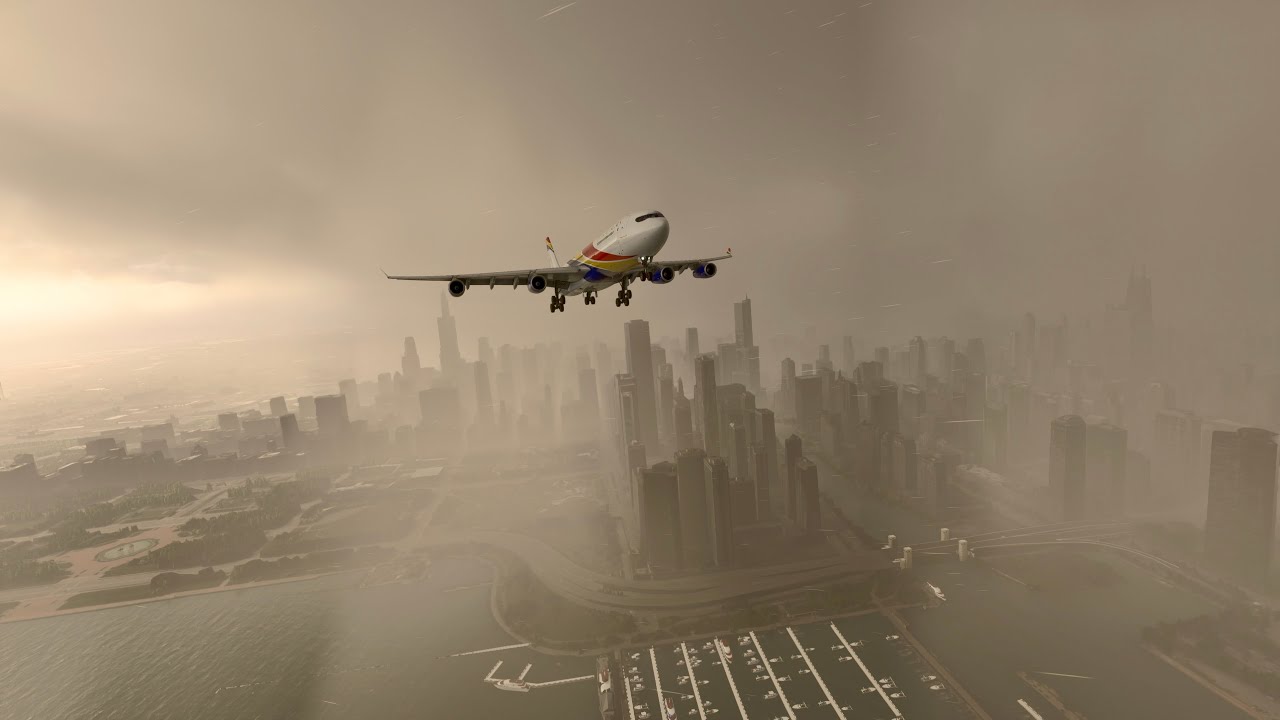 MSFS 2024 SU 4 | Xbox Series X | Emirates Airbus A340-300 iniBuilds | Full flight Paris to Chicago