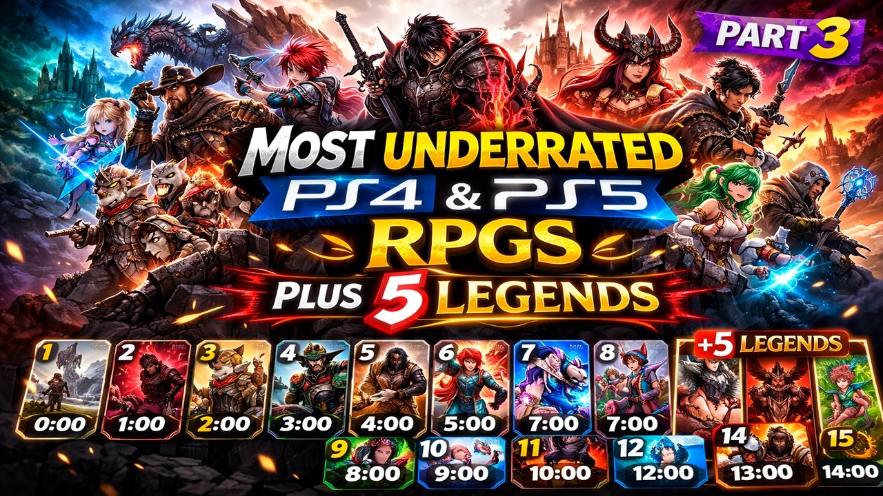 MOST UNDERRATED PS4 & PS5 RPGS PLUS 5 LEGENDS
